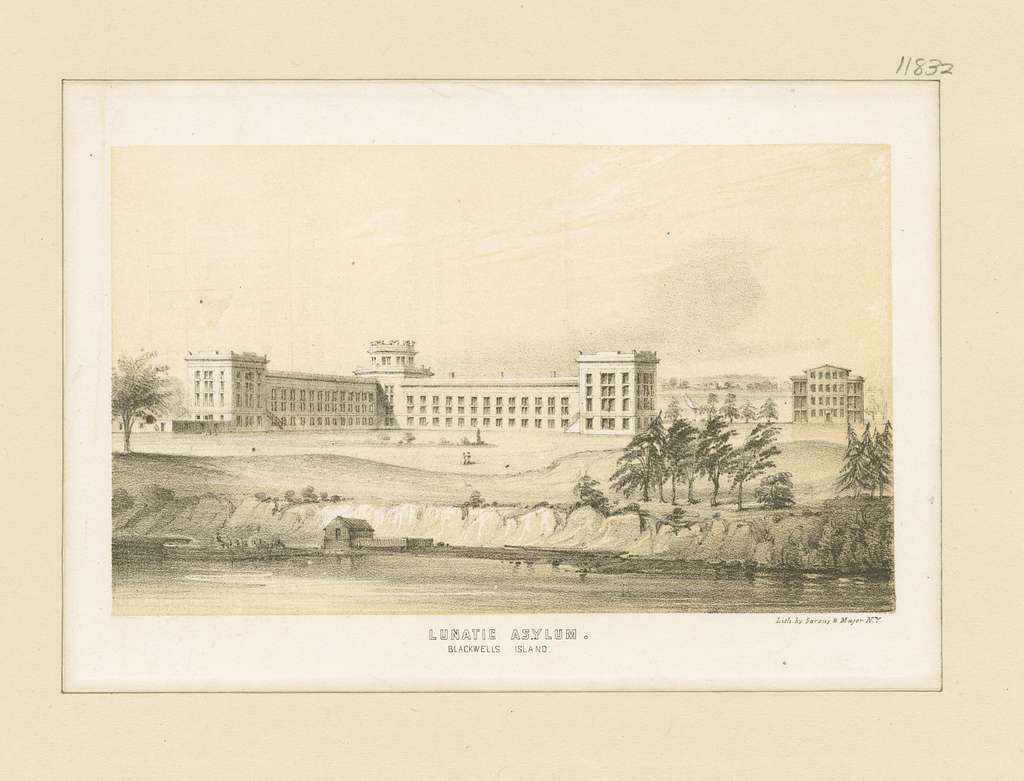 Lunatic Assylum Blackwell Island (Roosevelt Island) New York. Creative commons lisence.